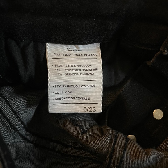 Kancan High Rise Button Fly Black Skinny Jeans - Picture 5 of 5